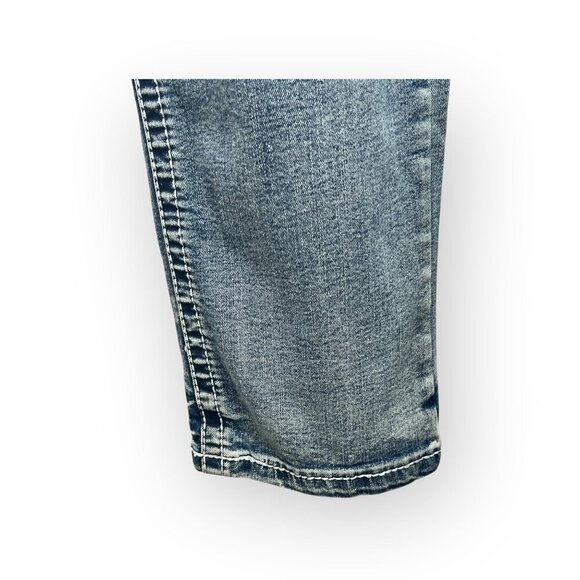 TRUE LUCK Men's Jeans Size 32 x 32  Bootcut Medium to Light Wash FLAWS - Picture 8 of 11